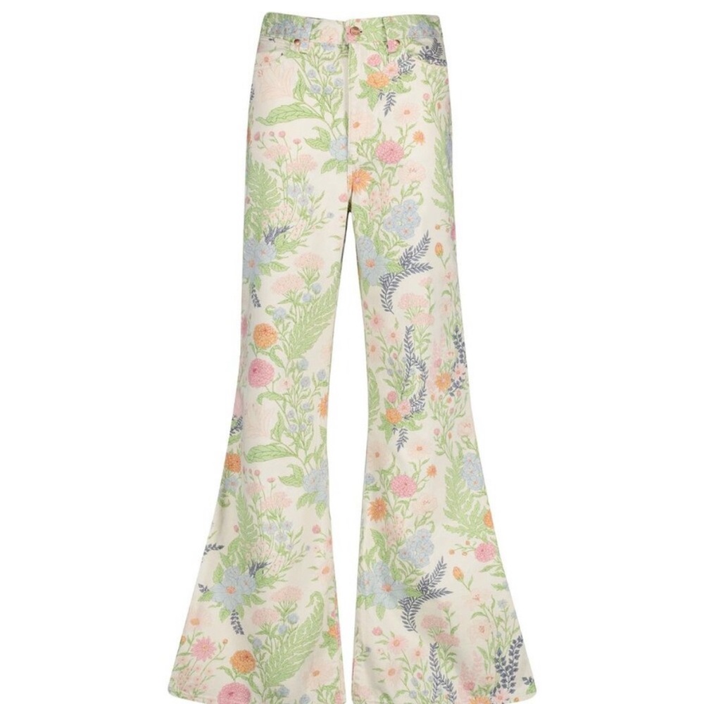 Wrangler Floral Wide Leg Jeans